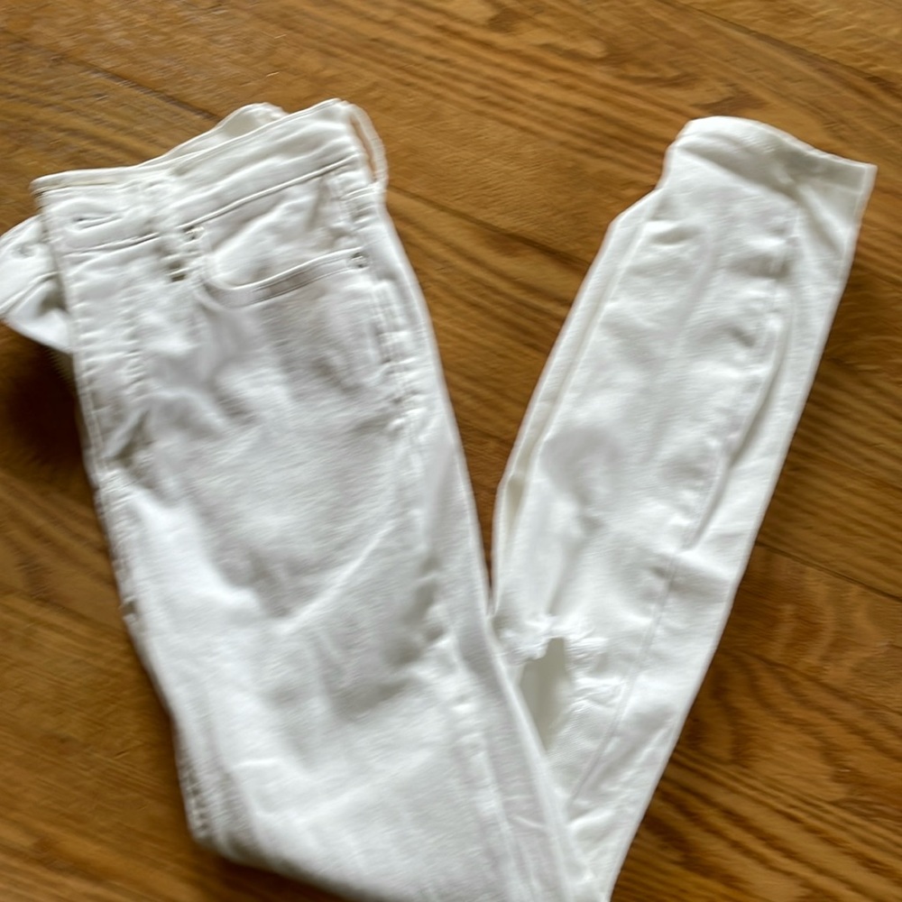 Free people white denim jeans